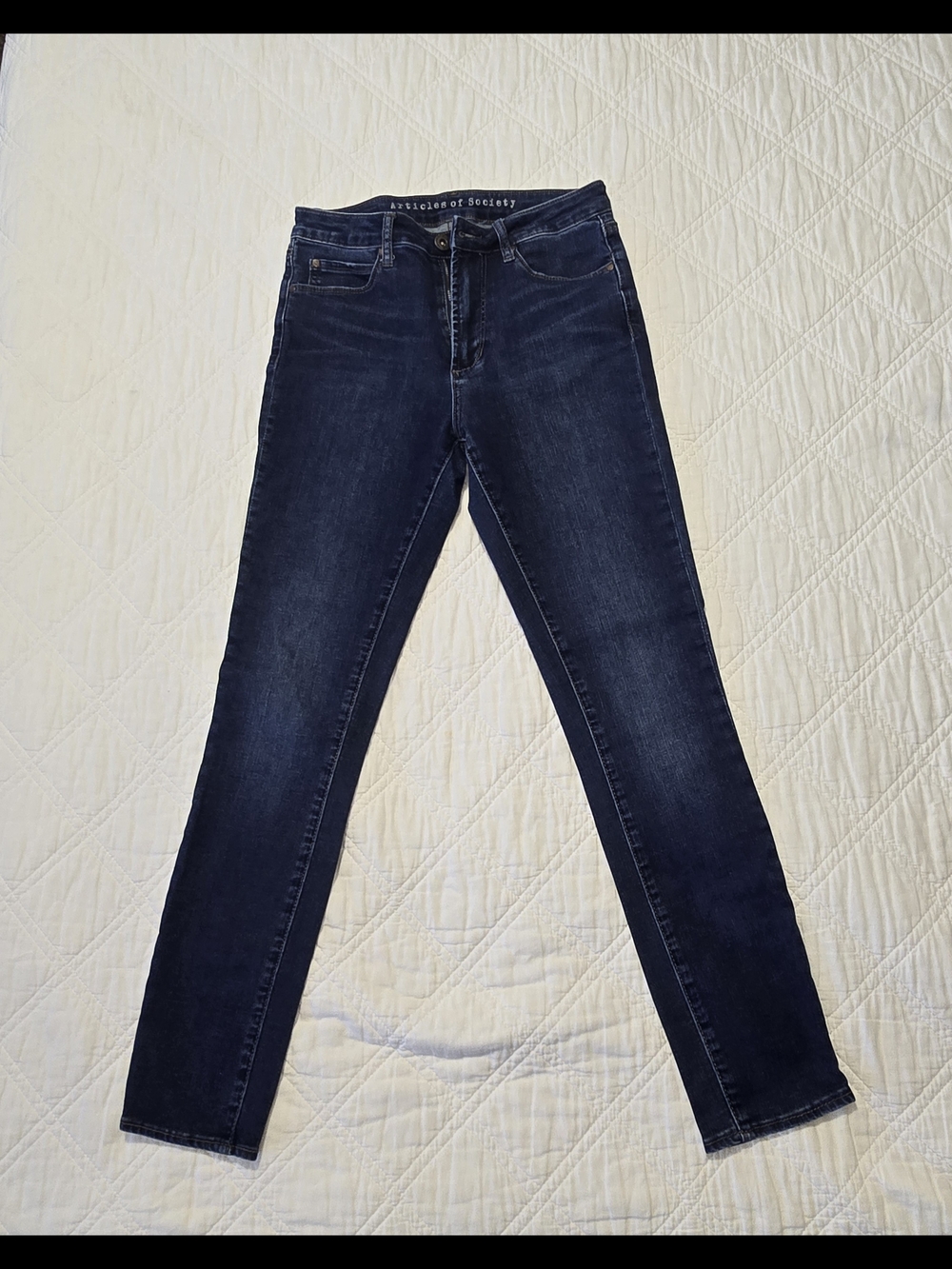 Articles of Society Women's Jeans "London" Skinny Leg Denim East Bay Dark Wash